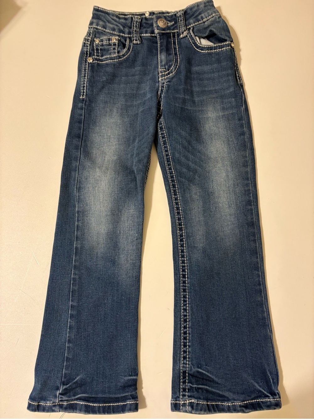 Girls' Rodeo Girl Blue Straight-Leg Jeans